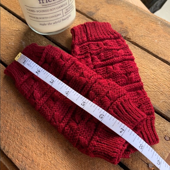 ✨CHUNKY KNIT HAND WARMER FINGERLESS GLOVES - Picture 5 of 6
